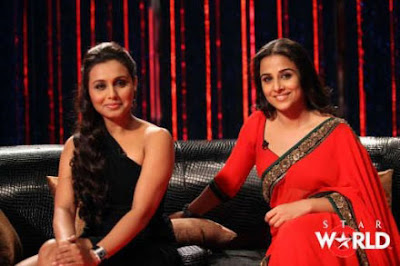 Rani Mukherjee And Vidya Balan In Koffee With Karan Show