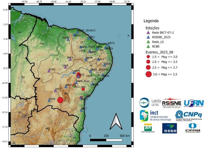Bahia registra 20 tremores de terra em setembro