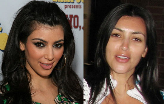 no makeup models. kim kardashian Without Makeup