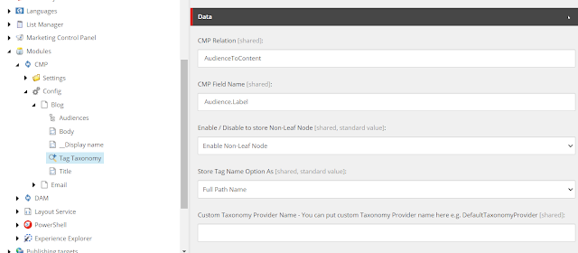 Configure Tag Field Mapping