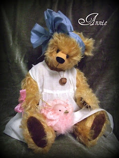 Handmade Teddy Bears and Raggedies: Musical Handmade Mohair Teddy Bear