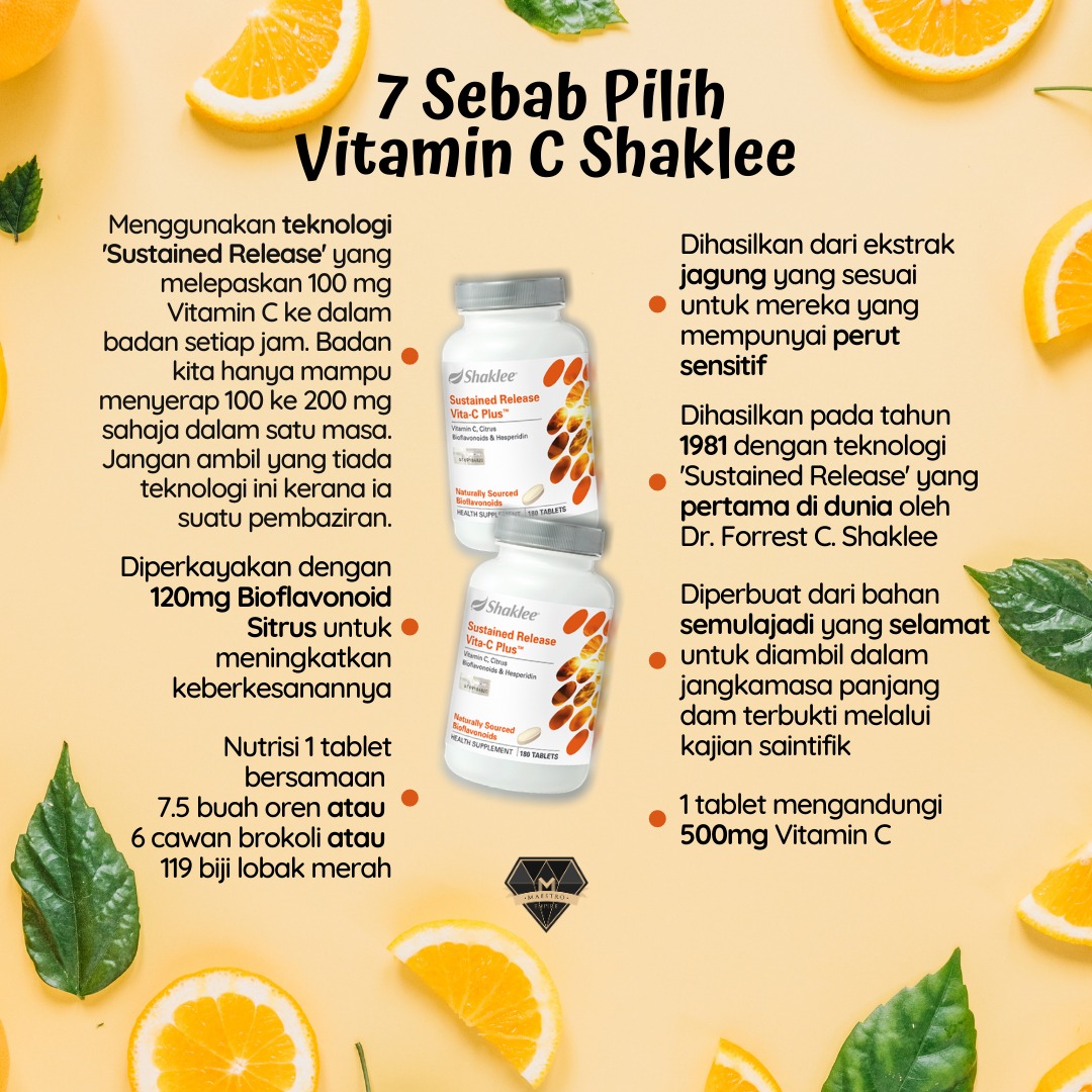 7 Sebab Perlu Pilih Vitamin C Shaklee Shima Jelani Pengedar Shaklee Shah Alam