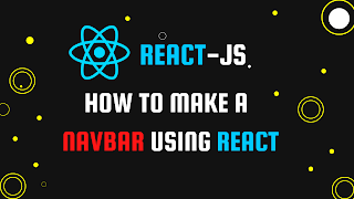 how to make a navbar using react js| web developer joy 