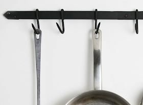 wrought iron pot rack