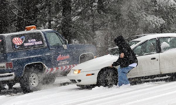 An Arctic cold front followed the storm that dumped nearly 2 feet of