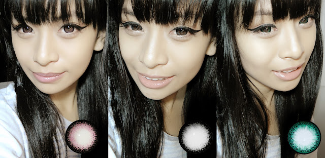 Mixty Missy 16 mm Contact Lens PINK GREY GREEN Speciallens review