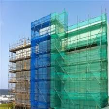 Green Cloth covering Construction Building