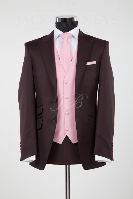 brown wedding suit, vintage wedding suit hire, lounge suit hire chocolate brown wedding suit