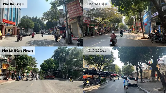 Các tuyến phố chính tại phường Nguyễn Trãi