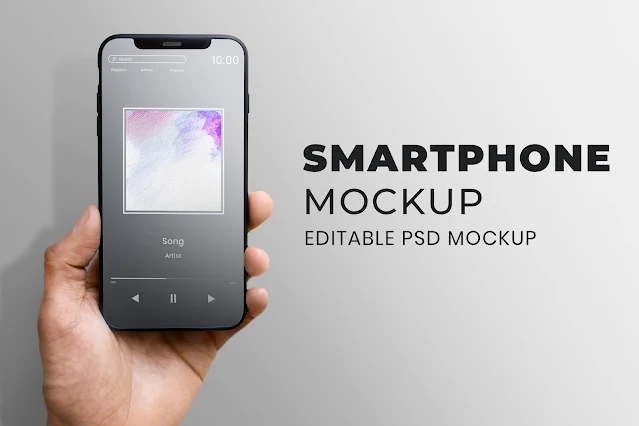 Smartphone Mockup - Editable PSD File Free Download