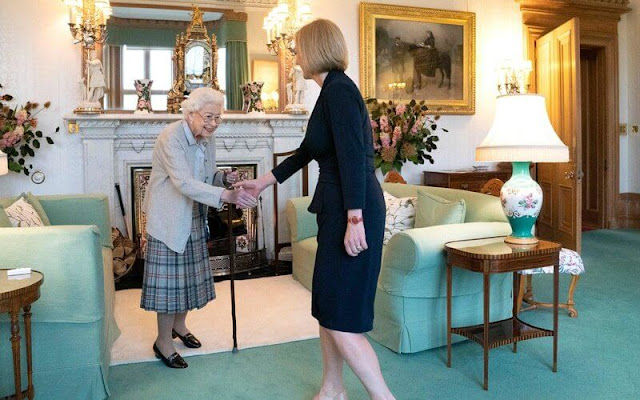 Queen Elizabeth met with new Conservative Party leader and Britain's new Prime Minister Liz Truss