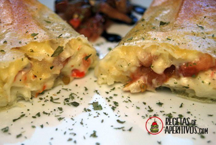 Pastelitos Crujientes de Cangrejo y Queso