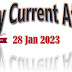 28 January 2023 Current Affairs
