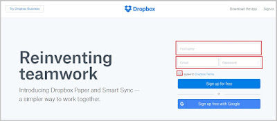 cara membuat dropbox