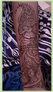 arabic style henna tattoo for the arm - bridal style henna tattoo