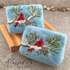 Winter Themed Felted Soaps