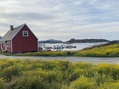 view from Nanortalik outdoor museum