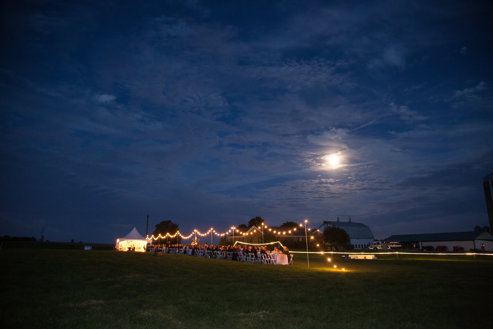 The phantom tent lights & moon light