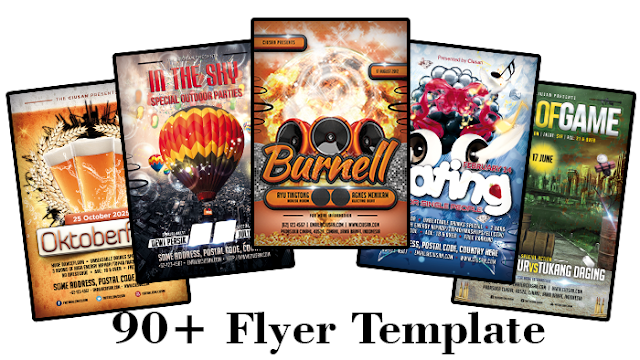 90+ Flyer Template Bundle Pack ll Flyer, Poster, Banner PSD ll How to design Banner