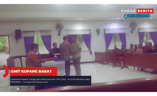 Sosialisasi Naskah Teologi dan Peraturan Sidi GMIT 2023 - di El-Roi Batakte, Rabu (13/3/2024)