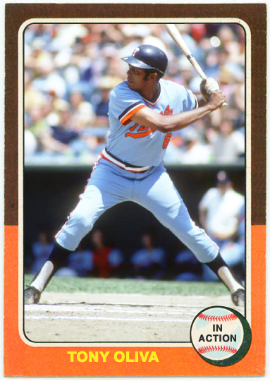 WHEN TOPPS HAD (BASE)BALLS!: 1975 IN-ACTION: TONY OLIVA