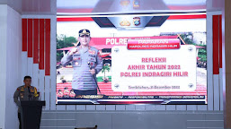 Polres Inhil Melaksanakan Kegiatan Refleksi Akhir Tahun 2022 dan Pemusnahan Barang Bukti Hasil Operasi Pekat Lancang Kuning