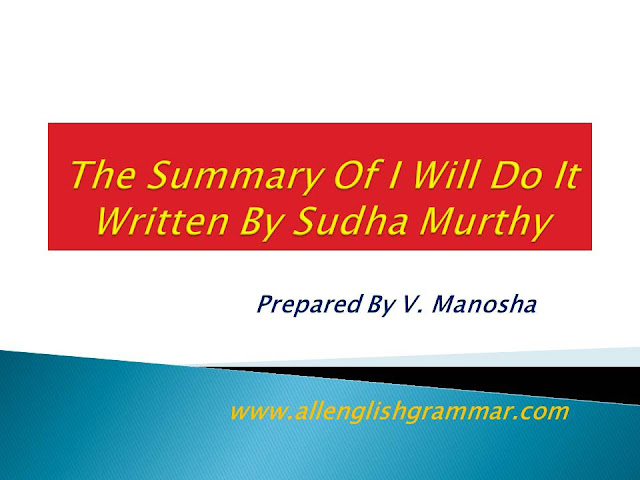 I-Will-Do-It-Written-Sudha-Murthy-Summary