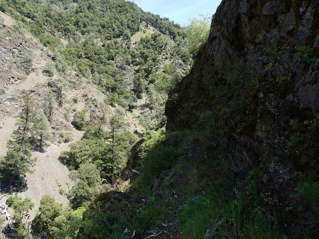 trail carved into rock