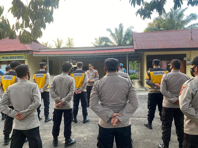 Apel Sore Polres Mura Gelar Test Urine