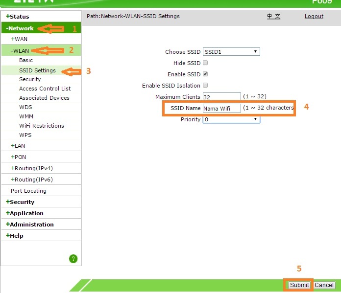 Cara Setting Wifi Indihome Zte F609