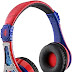 eKids Spiderman Wireless Bluetooth Portable Headphones with Microphone, Volume Reduced to Protect Hearing Rechargeable Battery, Adjustable Kids Headband for School Home or Travel