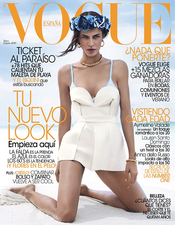 Aymeline Valade by Miguel Reveriego — Vogue España May 2013 