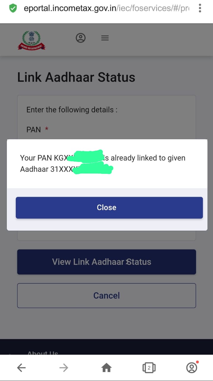 Link Aadhar Card With Your Pan Card