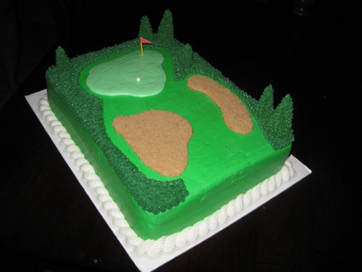 golf course cake. Golf Themed Cake