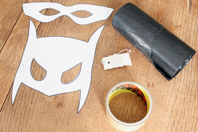 Supplies for halloween mask