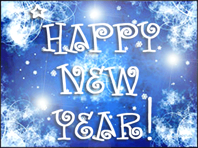 Happy New Year Gif with firework animated
