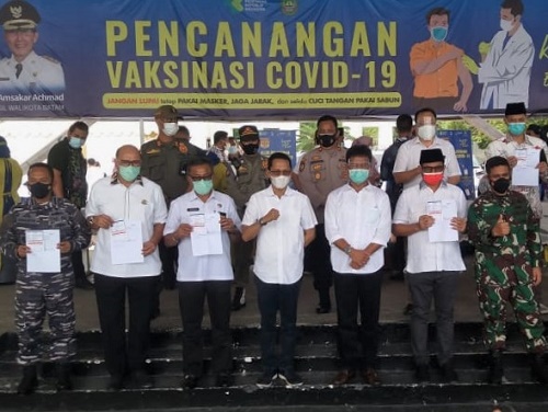 Pencanangan Vaksin Covid-19 di Kota Batam Berjalan Lancar dan Aman