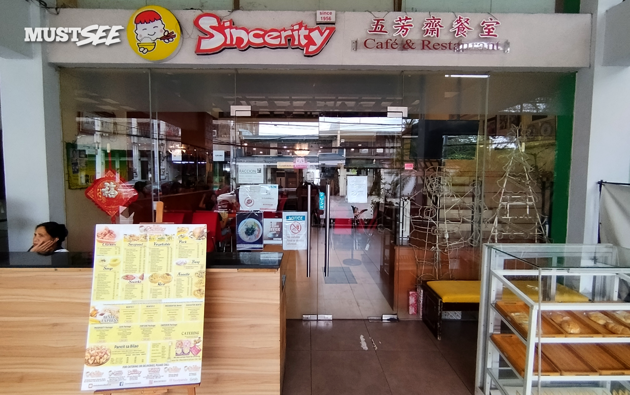 Sincerity Cafe and Restaurant, Sincerity Restaurant Menu