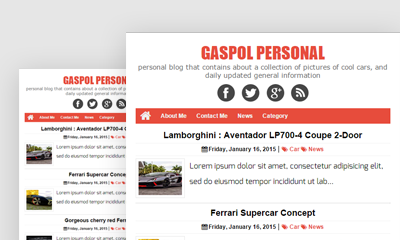 Gaspol Personal Blogger Template