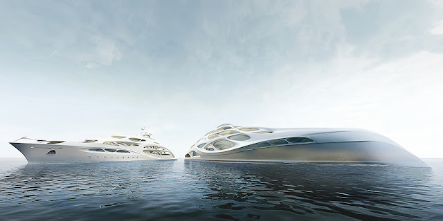 Zaha Hadid design Bloom+Voss Shipyards - Superyacht