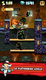 Screenshots of the Release the Ninja for Android tablet, phone.