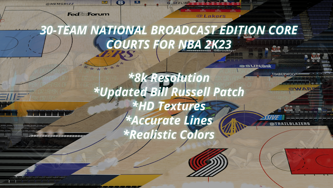 30-Team Realistic Core Courts Update [National Broadcast Edition] by Drian9k | NBA 2K23