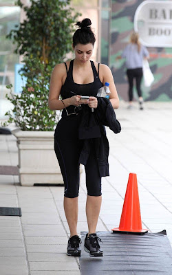 Kim Kardashian out for a workout session in LA