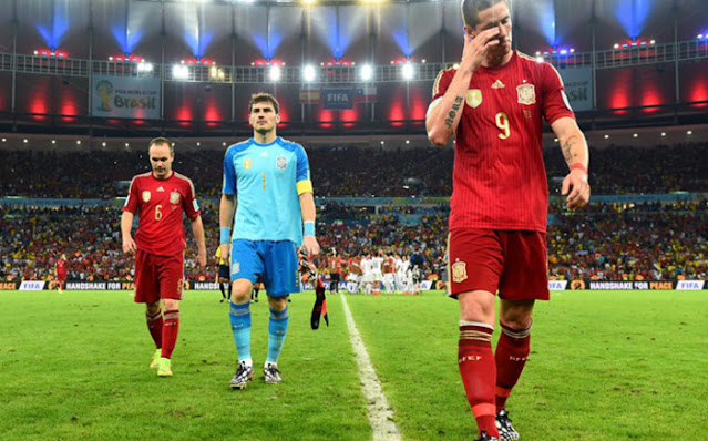 Spain World Cup 2014 lost