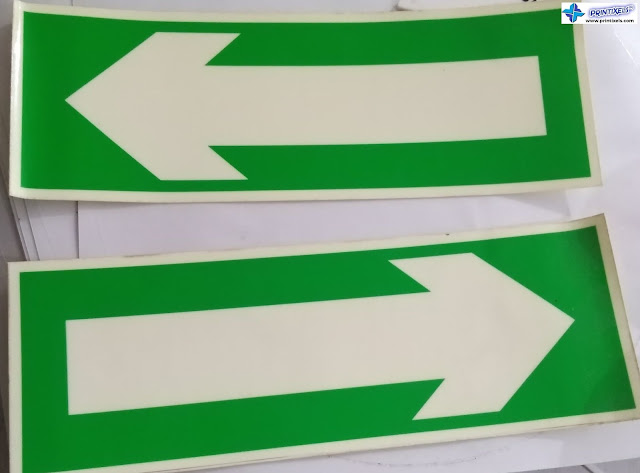 Glow in the Dark Exit Arrow Stickers