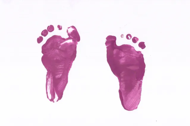 Father's Day footprint craft