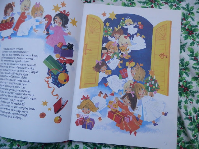 For Christmas, pretty Gisela Gottschlich illustrations. From retro book 'My Big Christmas Book'.  Secondhandsusie.blogspot.com #giselagottschlich #christmas #retro #illustration