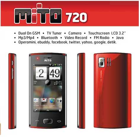 Mito 720 | Harga Spesifikasi Mito 720 bonus wireless headphone on ear