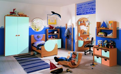 child's room with many types of storage