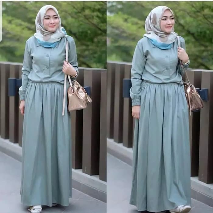 5 Inspirasi Baju Gamis Muslimah  Terbaru Buwoh com